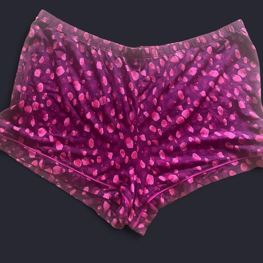 Stars Above Pink and Purple Patterned Sleep Shorts